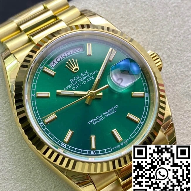Day Rolex Green Date 118238 Factory Dial EW 0812